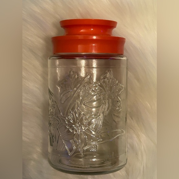 Vintage Anchor Hocking Lidded Daffodils Jar - Picture 4 of 9